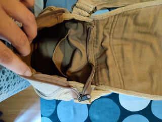 Bolso estampado de pana