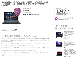 Portátil Gaming Calidad + SSD 4TB