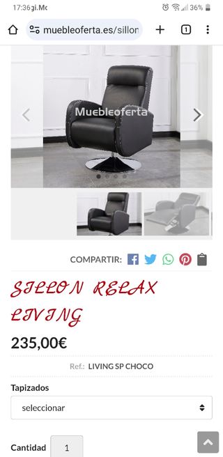 Sillón Relax Reclinable y Giratorio