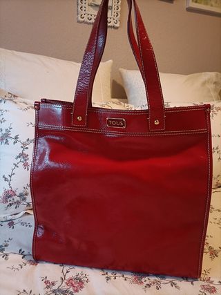 Bolso charol rojo TOUS
