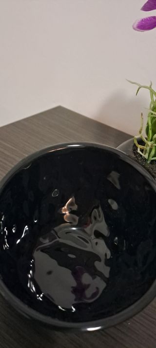 Orquídea artificial y vacía bolsillos.