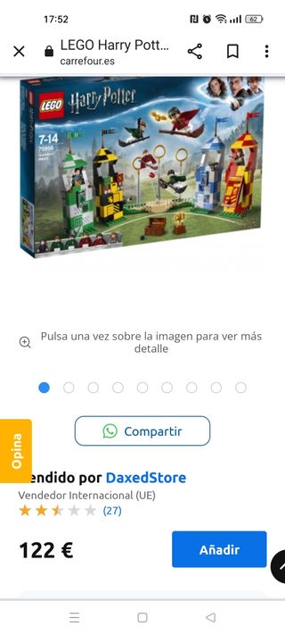 Lego Harry Potter partido de Quidditch