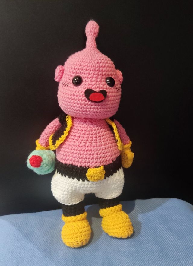 Monstruo Buu (Dragon ball) muñeco crochet único 
