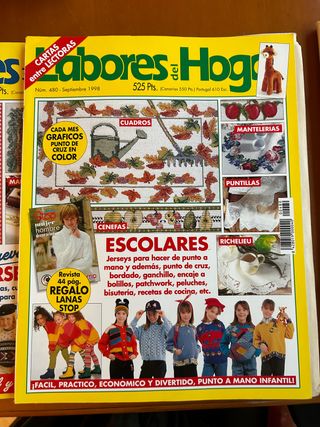Revistas punto de cruz antiguas y patrones