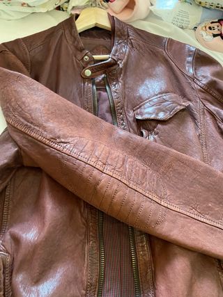 Chaqueta cuero vintage Pedro del Hierro