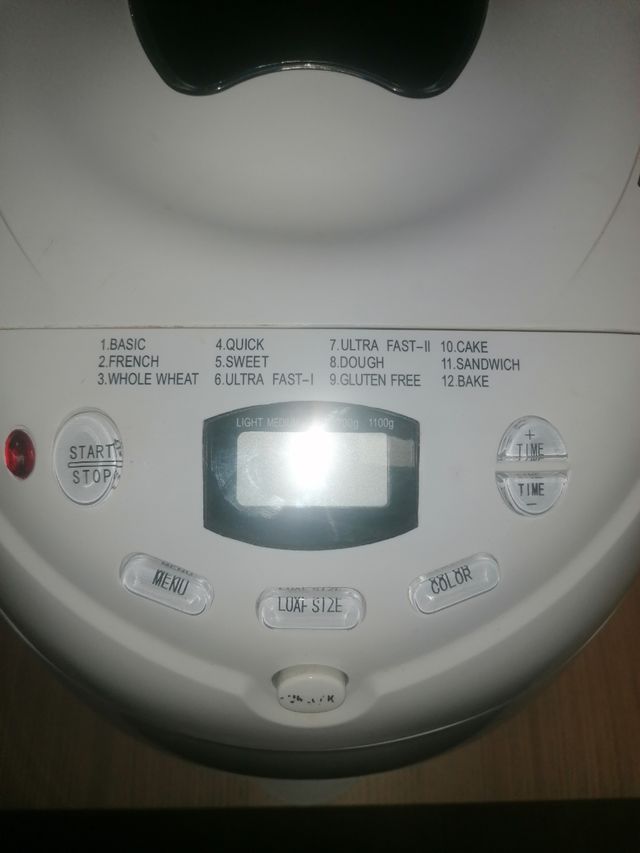 Panificadora como nueva