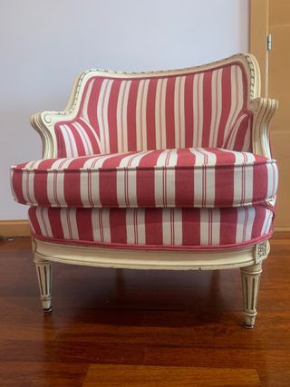 BUTACA MADERA EFECTO ENVEJECIDO