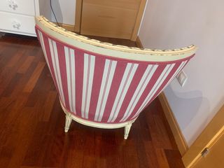 BUTACA MADERA EFECTO ENVEJECIDO