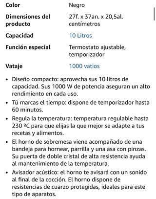 Cecotec Horno de Sobremesa Tostador