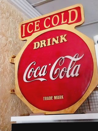 CARTEL ROTULO COCA COLA