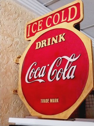 CARTEL ROTULO COCA COLA