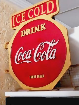 CARTEL ROTULO COCA COLA