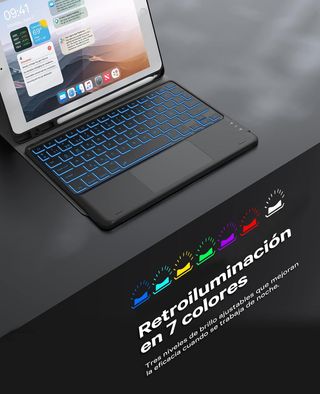 ★ Funda + Teclado, iPad 10.2"- Air / Pro 10.5"