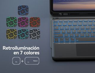 ★ Funda + Teclado, iPad 10.2"- Air / Pro 10.5"