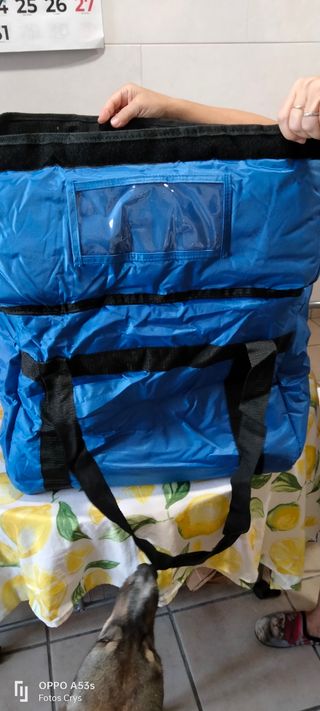 Bolsa isotérmica transporte alimentos