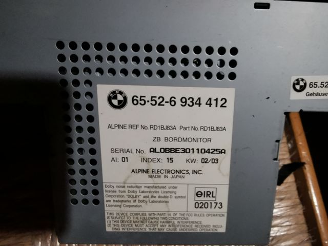 Pantalla navegador original bmw e39