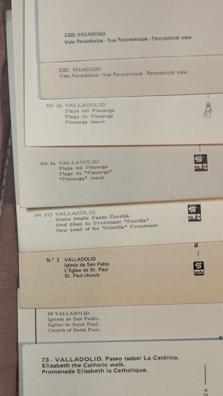 LOTAZO 1.140 Postales de VALLADOLID, nuevas.