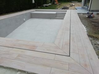 Ejecución piscinas// trabajos de gunitado