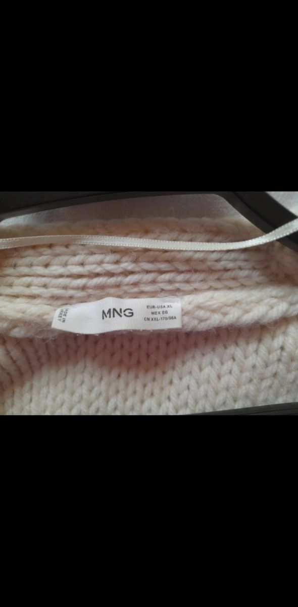 Chaqueta punto gordo mango