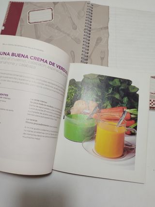 Libro de cocina y agenda de recetas