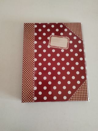 Libro de cocina y agenda de recetas