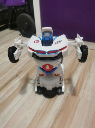 Pack coche robot y moto de policia