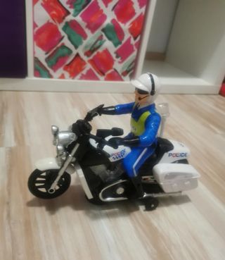 Pack coche robot y moto de policia