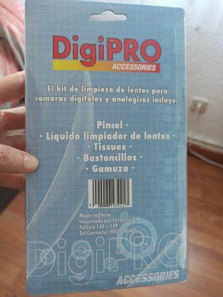 Trípode cámara fotos y kit limpieza lent