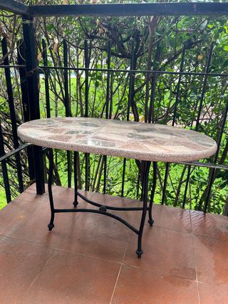 Mesa de mármol para terraza