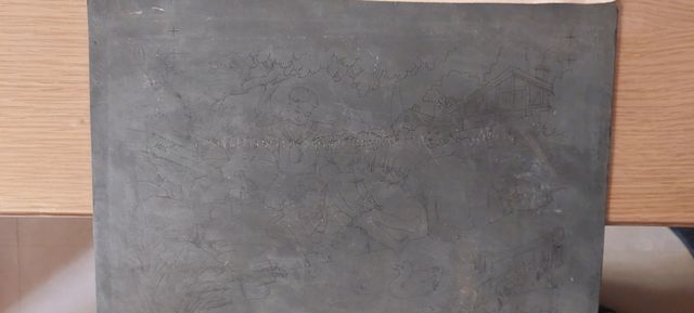 Plancha litografía.