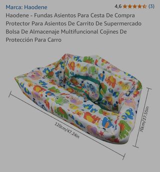 Funda carrito compras y trona bebé,nuevo