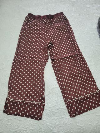 Pantalon discount lunares mango