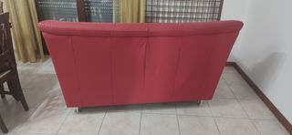 Divano 2 posti in pelle vera