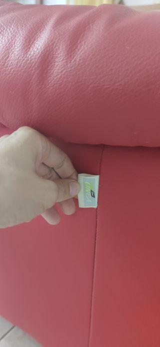 Divano 2 posti in pelle vera