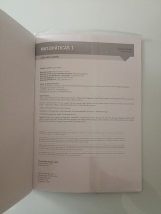 Matemáticas 1° Bachillerato