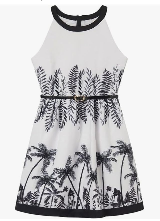 Vestido Mayoral con cinturón. Talla 16 o 162 cm