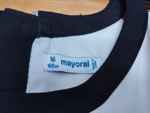 Vestido Mayoral con cinturón. Talla 16 o 162 cm