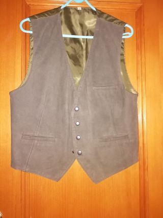 Chaleco de ante hombre