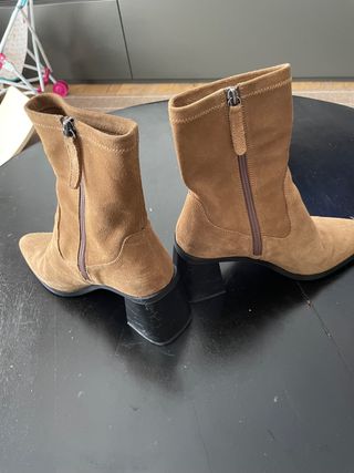 botin zara 39 marrón