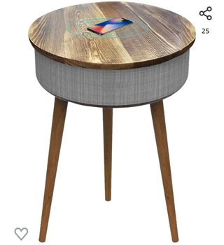 Mesa altavoz con carga inhalambrica