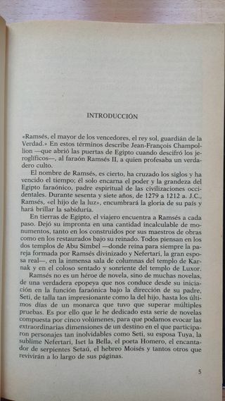 Ramsés el hijo de la luz - Christian Jacq