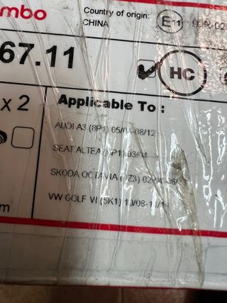 discos BREMBO nuevos a estrenar 280mm audi seat vw