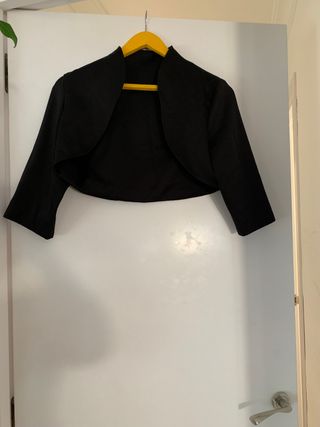 Traje de flamenca negro bordado