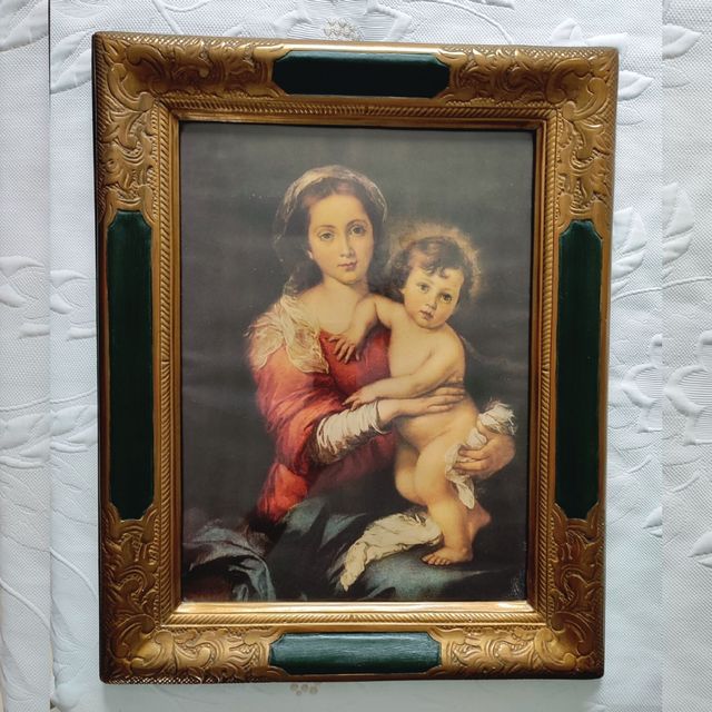 Cuadro Antiguo Virgen