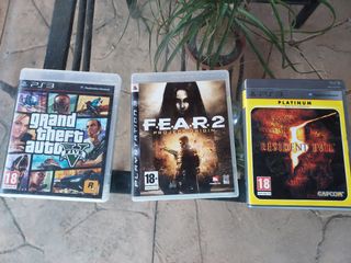 GTA V, FEAR 2, RESIDENT EVIL PS3