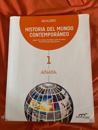 Libro Historia del mundo contemporaneo 1 de bach