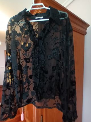 Blusa transparente