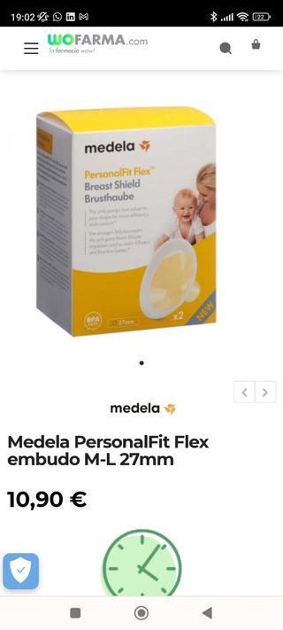 Sacaleches Medela Swing + embudos 21mm