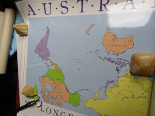 mappa Australia non longer down under