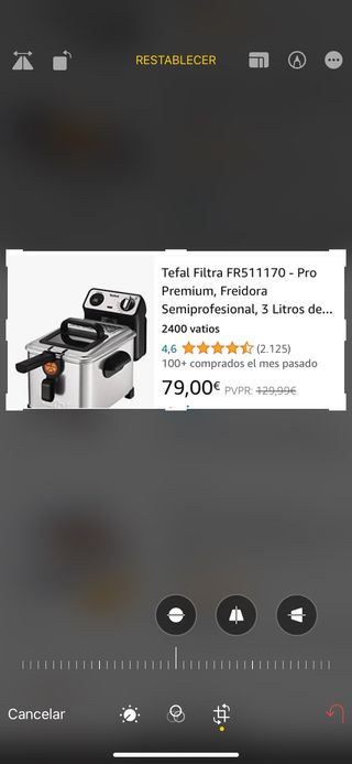 Freidora Tefal semiprofesional 3L